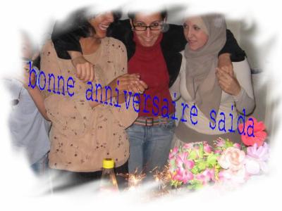 joyeuse anniversaire saida
